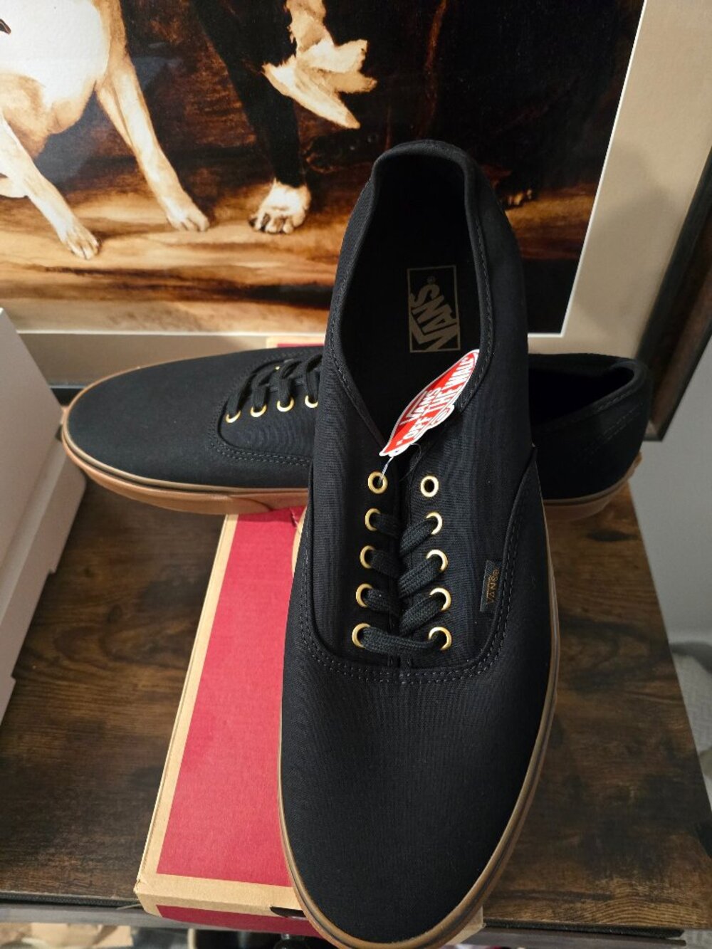Vans Authentic 'Black Gum' - VN000TSVBXH - Shoes Sneakers Men's Size 16 US NEW